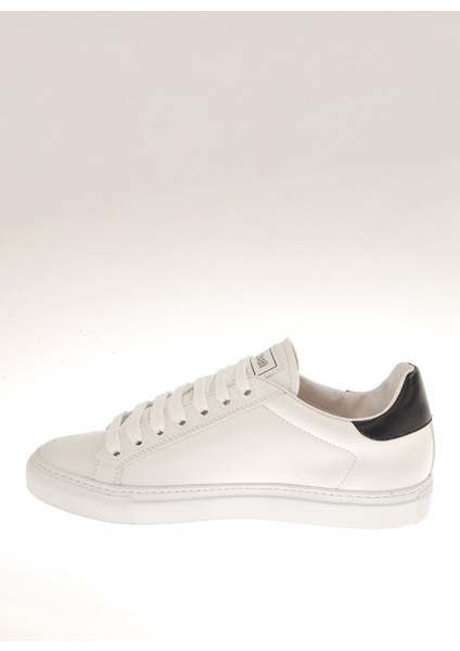 Beyaz-Siyah Kadın Deri Sneaker 20607B fiyatları
