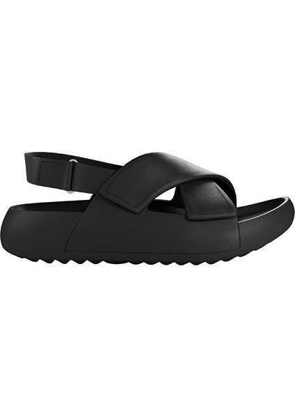 Siyah Kadın Deri Sandalet 20665301001