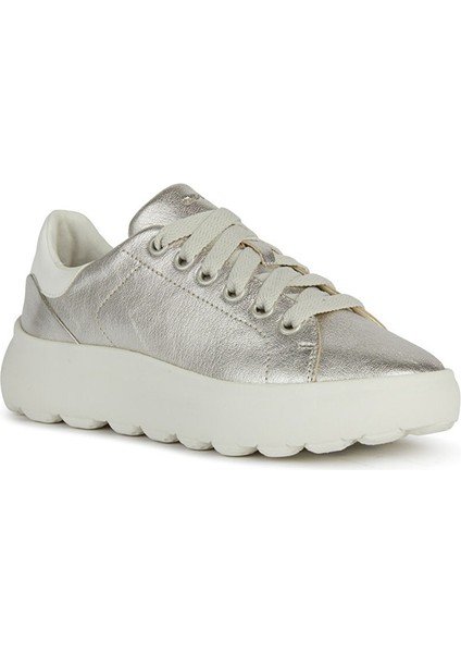 Gümüş Kadın Deri Sneaker D Spherıca Ec4.1 C