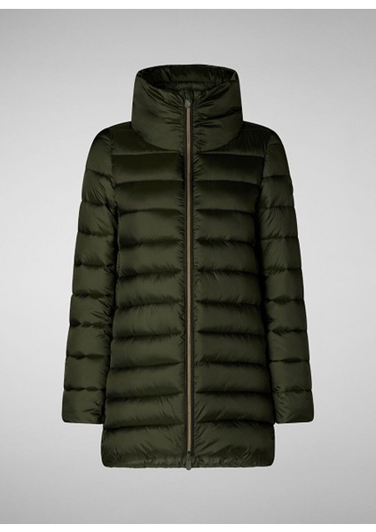Yeşil Kadın Dik Normal Düz Mont D43620W