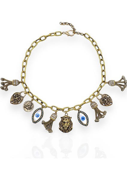 Fıesta Altın Kaplama Choker Kolye