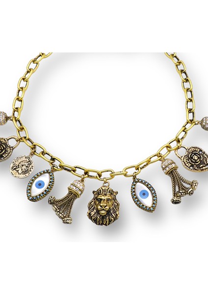Fıesta Altın Kaplama Choker Kolye
