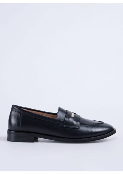 Siyah Kadın Süet Loafer D-Fıntan