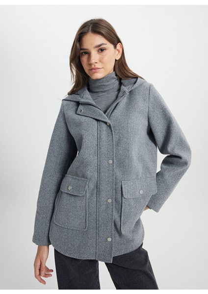 Gri Kadın Bomber Relaxed Mont W242742035 Gray Dış Giyim modelleri