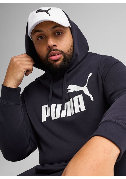 Siyah - Beyaz Erkek Kapüşon Regular Fit Baskılı Sweatshirt 68257216 Ess No. 1 Logo Hoodie Tr N modelleri