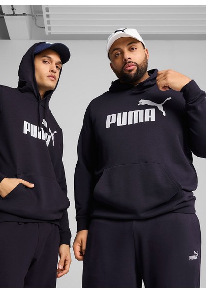 Siyah - Beyaz Erkek Kapüşon Regular Fit Baskılı Sweatshirt 68257216 Ess No. 1 Logo Hoodie Tr N indirimleri