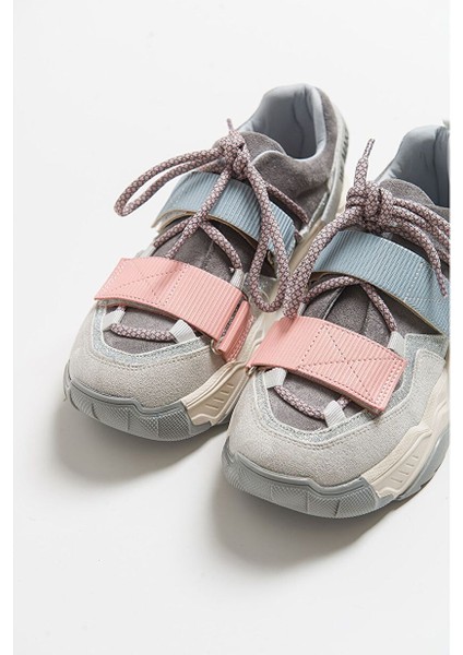 Lulen Buz Multi Sim Yazılı Cırtlı Kadın Spor Sneakers fiyatları