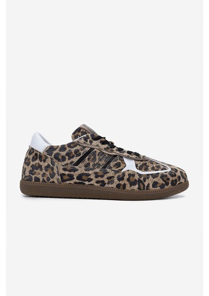 Kadın Hakiki Deri Leopar Sneakers & Spor Ayakkabı
