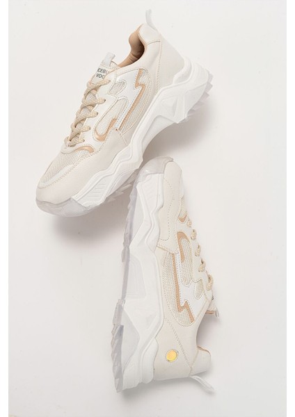 Bej Kadın Sneaker 98-65100