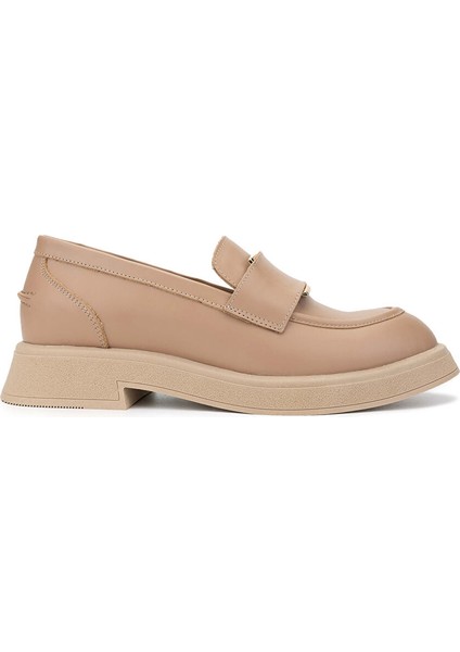 Siyah Kadın Deri Loafer 1066 2305 Bn Ayk SK24-25