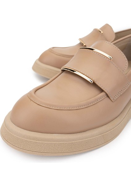 Siyah Kadın Deri Loafer 1066 2305 Bn Ayk SK24-25 modelleri
