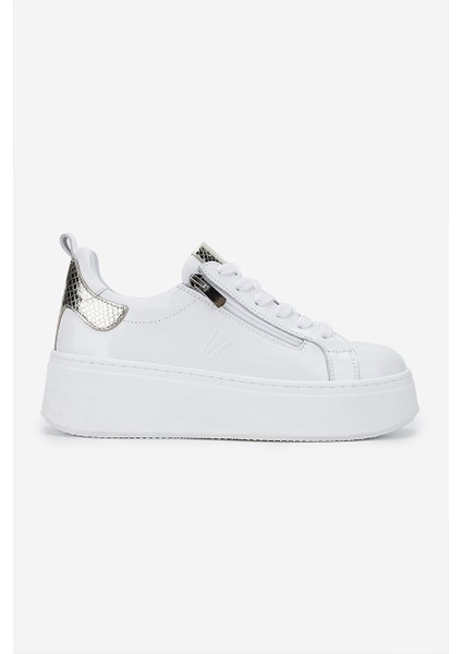 Beyaz Kadın Deri Sneaker 945 01 Bn Ayk SK24-25