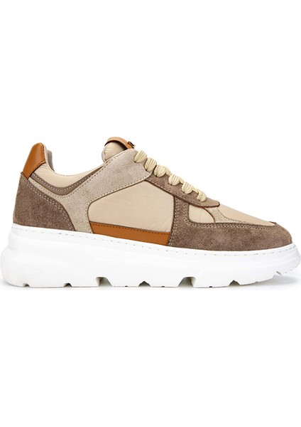 Kadın Hakiki Deri Kahverengi Sneakers & Spor Ayakkabı
