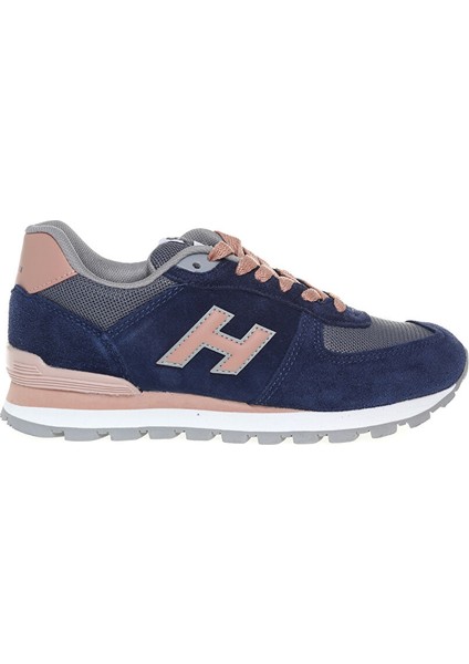 Koyu Indigo Kadın Deri Sneaker 102 19250-G