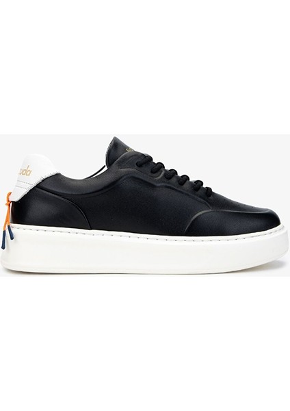 Kadın Hakiki Deri Siyah Sneakers & Spor Ayakkabı