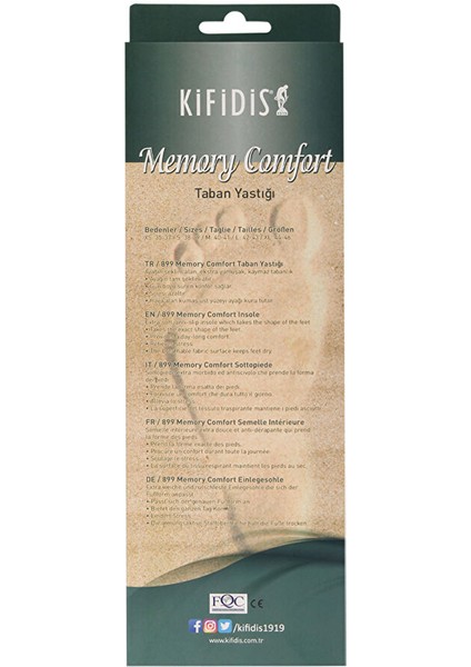 612 Kifidis Memory Comfort Taban Yastığı