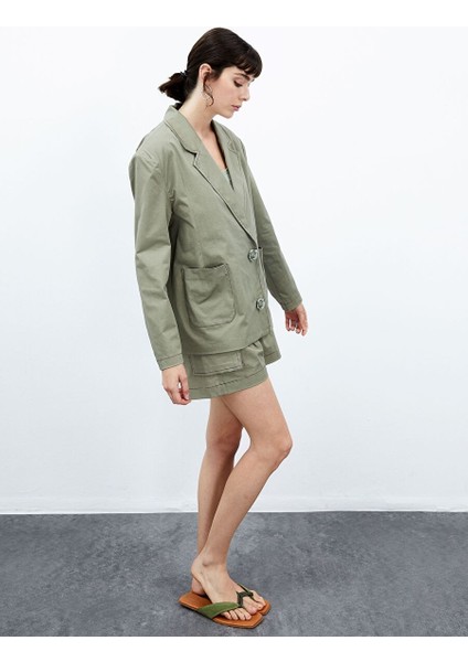 Magnolia Blazer - Su Yeşili