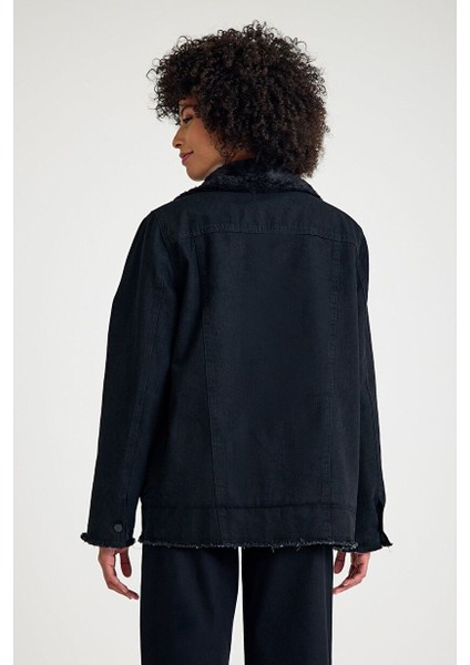 Içi Kürklü Oversize Denim Ceket indirimleri