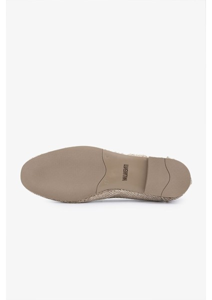 Topy Kadın Naturel/gold Deri & Tekstil Loafer Ayakkabı modelleri