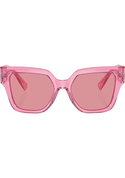 Dolce&gabbana DG4471 Köşeli Pembe Şeffaf Kadın Güneş Gözlüğü
