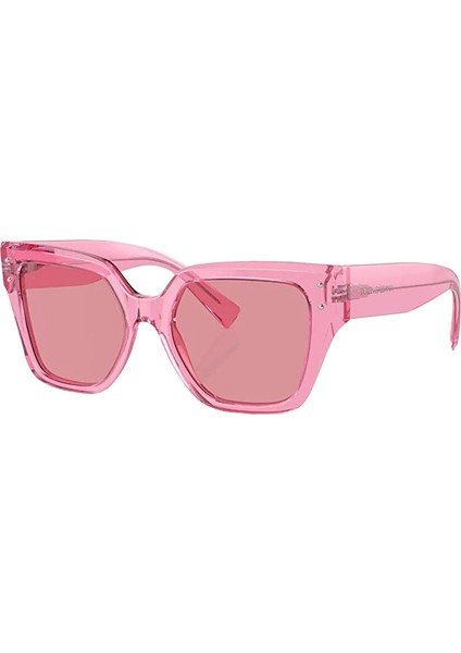 Dolce&gabbana DG4471 Köşeli Pembe Şeffaf Kadın Güneş Gözlüğü fiyatları