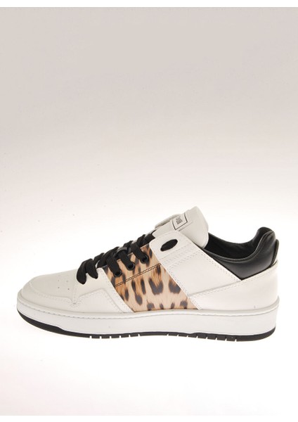 Beyaz-Siyah Kadın Deri Sneaker 20617A fiyatları