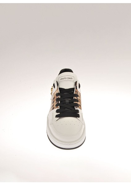 Beyaz-Siyah Kadın Deri Sneaker 20617A fırsatları