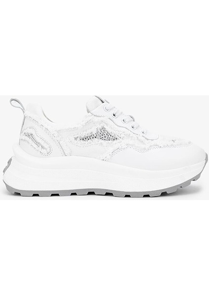 Siyah Kadın Deri Sneaker 1011 6360 Bn Ayk Y24