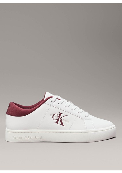 Beyaz Kadın Deri Sneaker YW0YW014440K6
