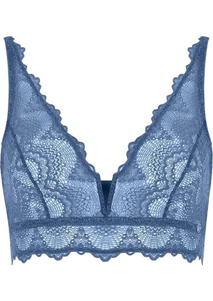 Flame V Detaylı Bralet Mavi