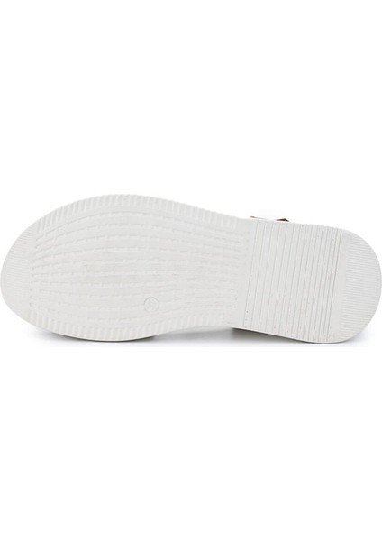 Kadın Hakiki Deri Taba Comfort Sandalet fırsatları
