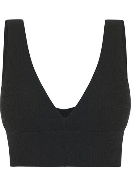 Ultra Comfort V Yaka Bralet Siyah