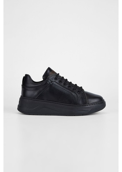 Stellarion Kadın Siyah Hakiki Deri Sneakers & Spor Ayakkabı