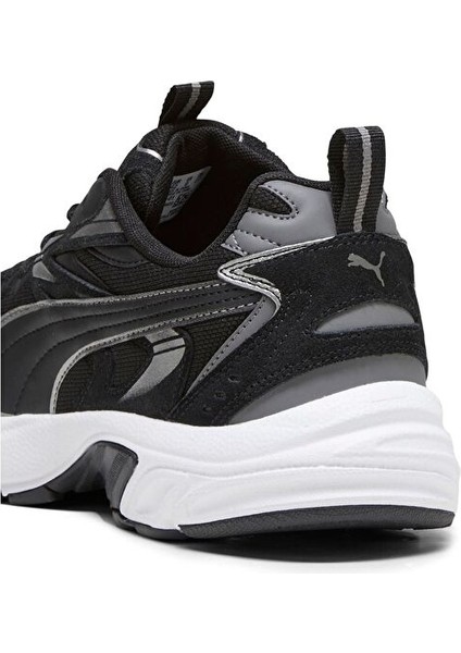 Milenio Tech Suede Kadın Siyah Spor Ayakkabı (393489-01)