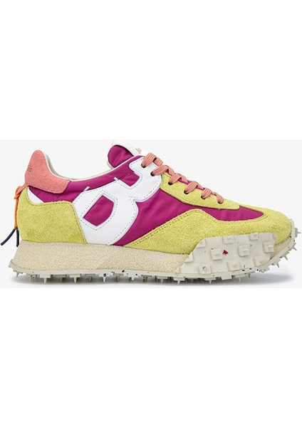 Kadın Tekstil Deri Fıstık Yeşili/fujya Sneakers & Spor Ayakkabı