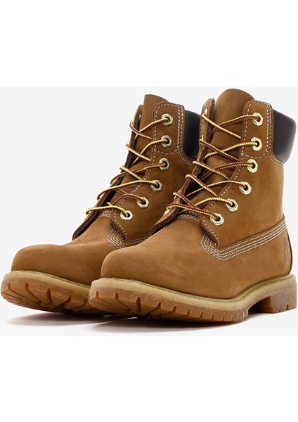 6 Inch Lace Up Waterproof Boot Kadın Kahverengi Bot TB0103602141 modelleri