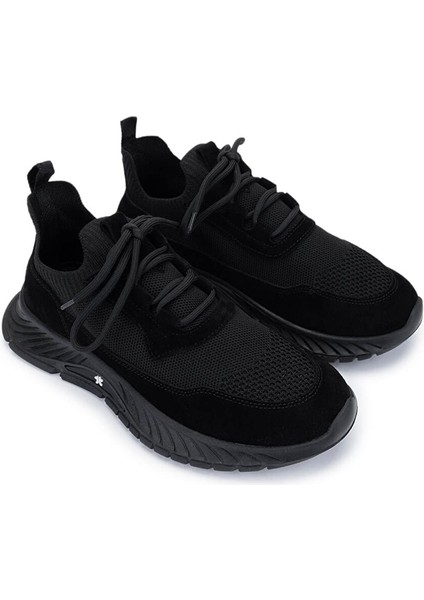 Kadın Deri & Tekstil Siyah Süet Sneakers & Spor Ayakkabı