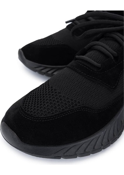 Kadın Deri & Tekstil Siyah Süet Sneakers & Spor Ayakkabı