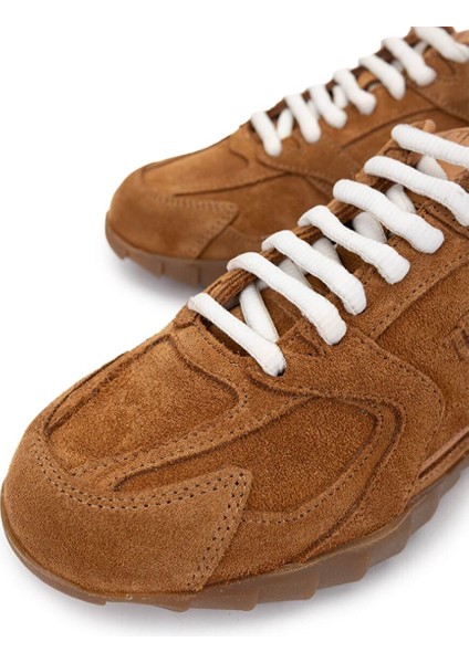 Kadın Hakiki Deri Taba Süet Sneakers & Spor Ayakkabı