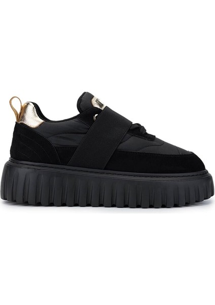 Kadın Suni Deri Siyah Sneakers & Spor Ayakkabı