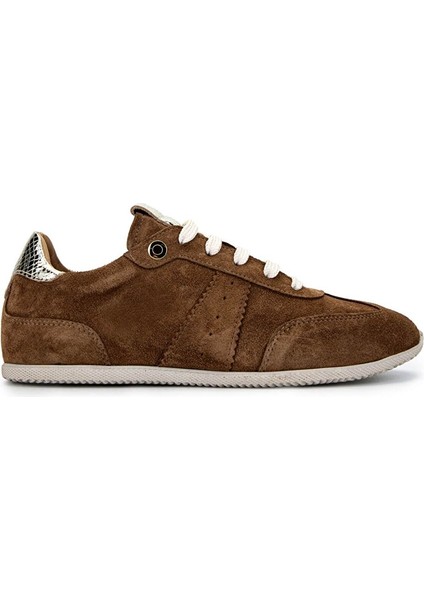 Kadın Hakiki Deri Tütün Süet Sneakers & Spor Ayakkabı