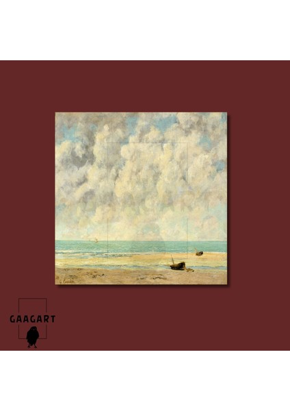 Kare Kanvas Tablo Ünlü Eserler Gustave Courbet-The Calm Sea (1869) modelleri