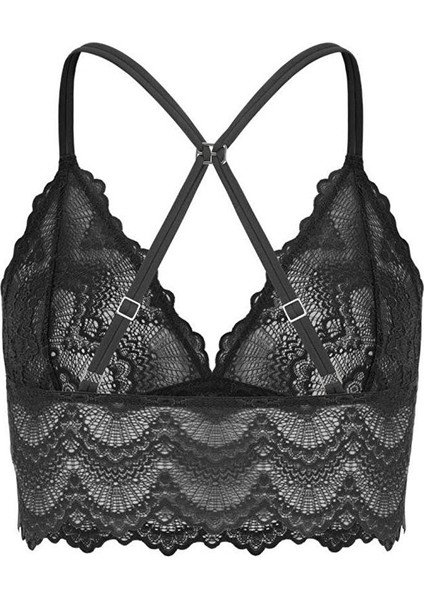 Flame Bralet Siyah