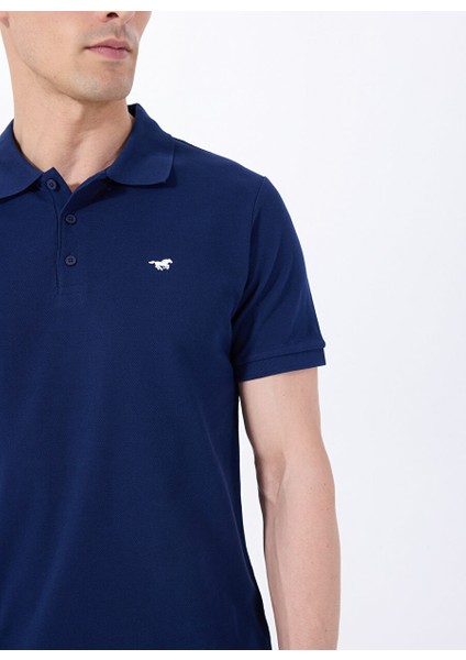 Lacivert Erkek Relaxed Baskılı Polo T-Shirt M5SM-TST1335 fırsatları