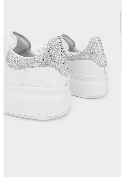 Eric Kadın Beyaz Hakiki Deri Sneakers & Spor Ayakkabı fırsatları