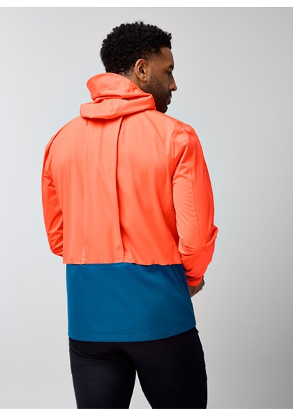211541895 High Point Waterproof Jac Turuncu Kapüşon Yaka Normal Kalıp Zip Ceket