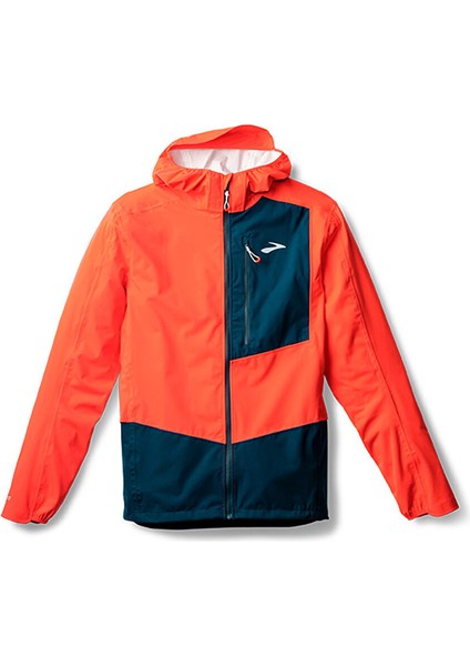 211541895 High Point Waterproof Jac Turuncu Kapüşon Yaka Normal Kalıp Zip Ceket