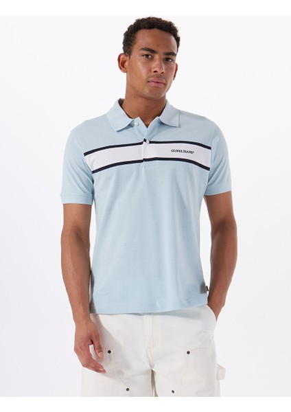 Çok Renkli Erkek Regular Fit Desenli Polo T-Shirt M5GP29KCJV1F7AO Gj Ss Strıped Embr