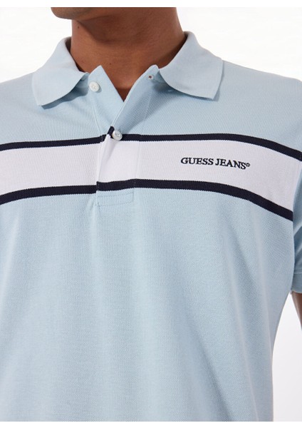Çok Renkli Erkek Regular Fit Desenli Polo T-Shirt M5GP29KCJV1F7AO Gj Ss Strıped Embr