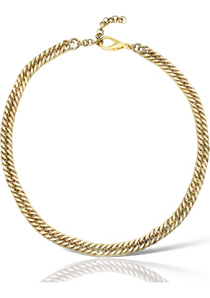 Unıq Altın Kaplama Choker Kolye